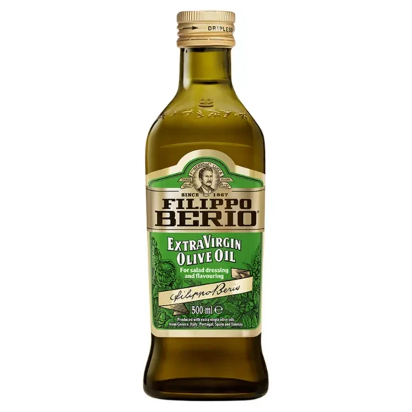Filippo Berio Extra Virgin Olive Oil 500ml bottle front packaging