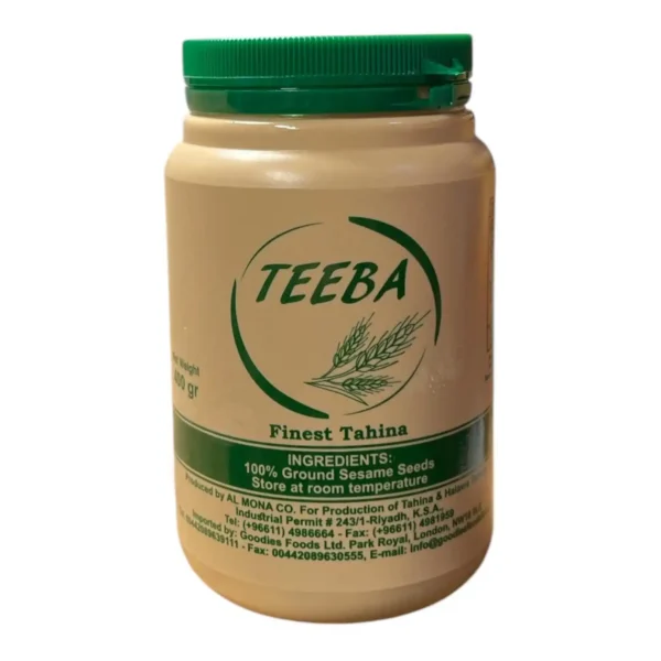 Teeba Tahina Sesame Paste 400g front packaging