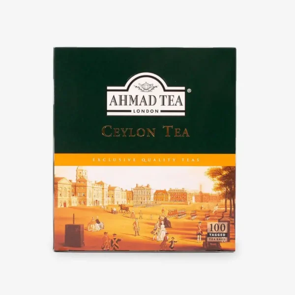 Ahmad Tea Ceylon 100 tea bags front pack