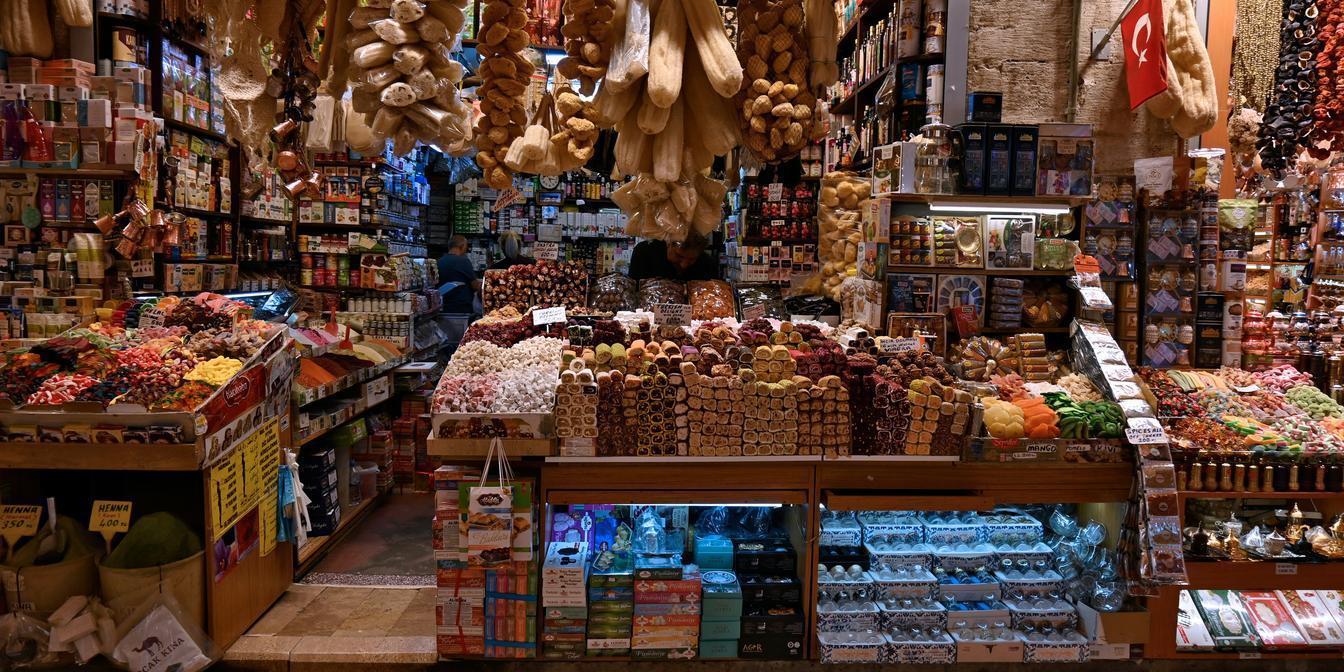 A well-organised selection of Persian pantry staples