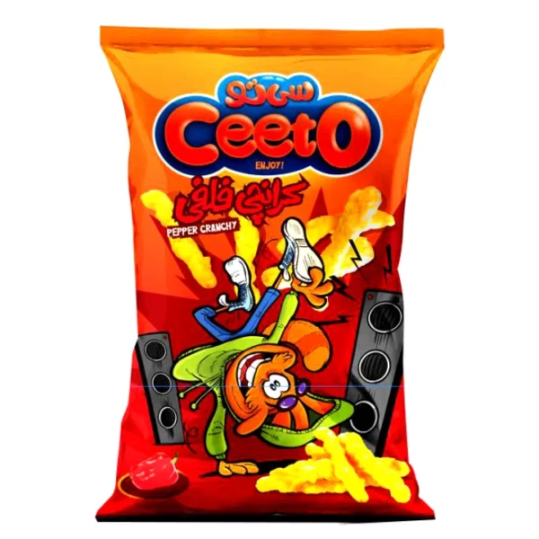Ceeto Black Pepper Crunchy Corn Snack 100g pack