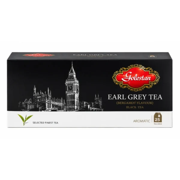 Golestan Earl Grey black tea bags with bergamot flavour, pack of 25