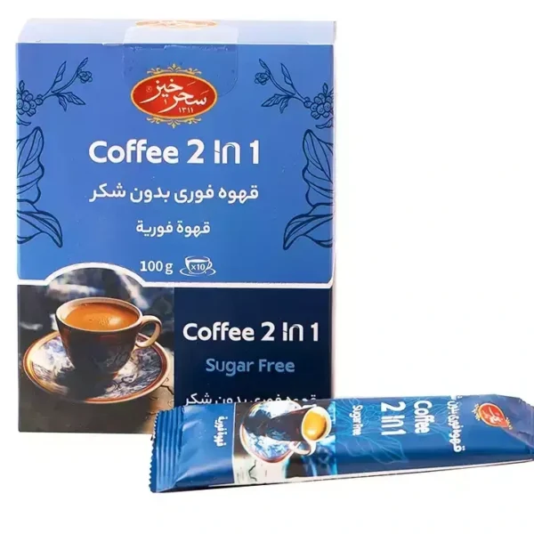Saharkhiz Instant Coffee 2 in 1, 10 sachets, product packaging