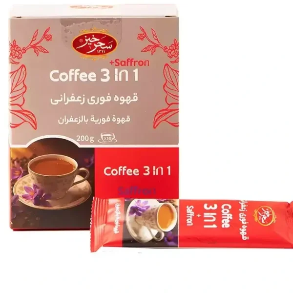 Saharkhiz saffron 3-in-1 instant coffee, 10 sachets