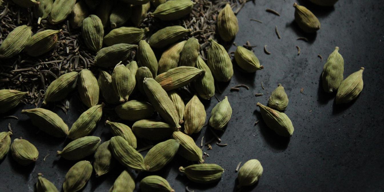 Selection of herbs and spices used in Middle Eastern cooking