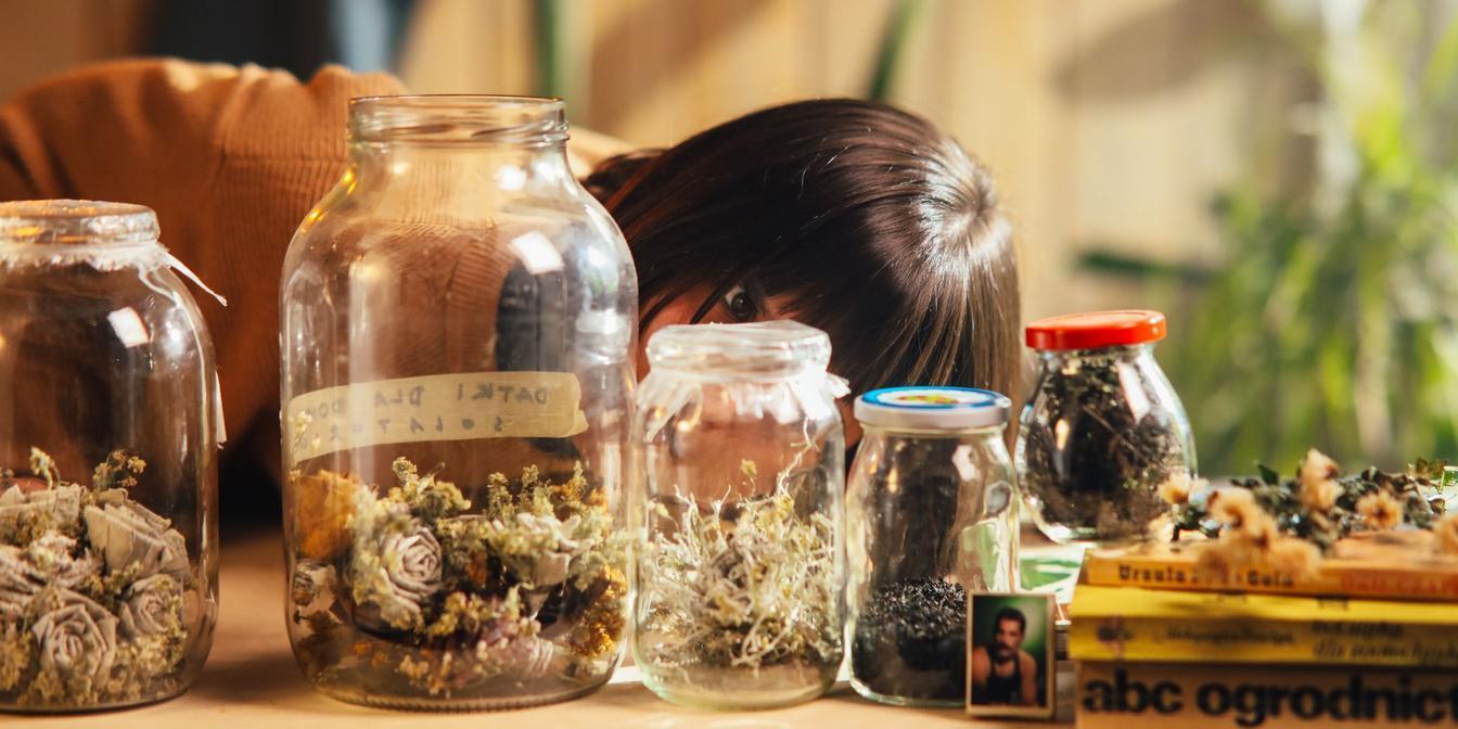 Persian pantry staples stored in labelled airtight containers