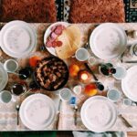 Selection of sweet, sour and savoury Persian snacks served with tea