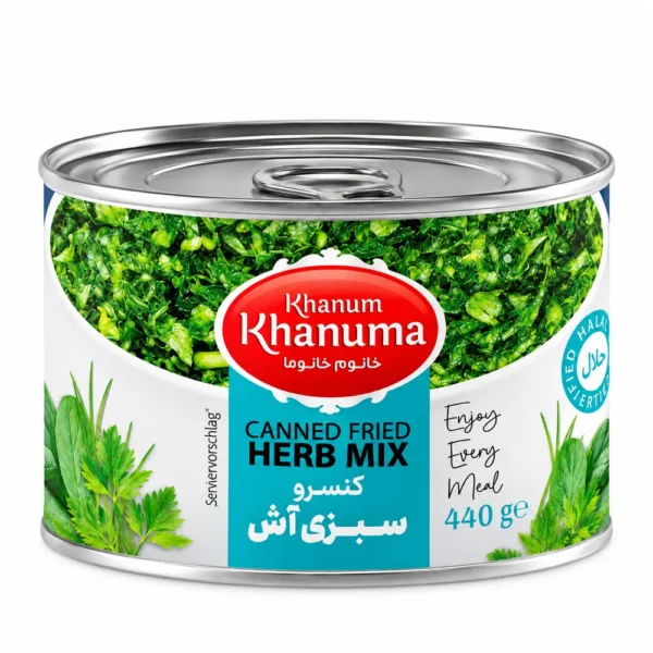 Khanum Khanuma Fried Ash Herbs 450g | Persian Sautéed Herbs for Ash Soup